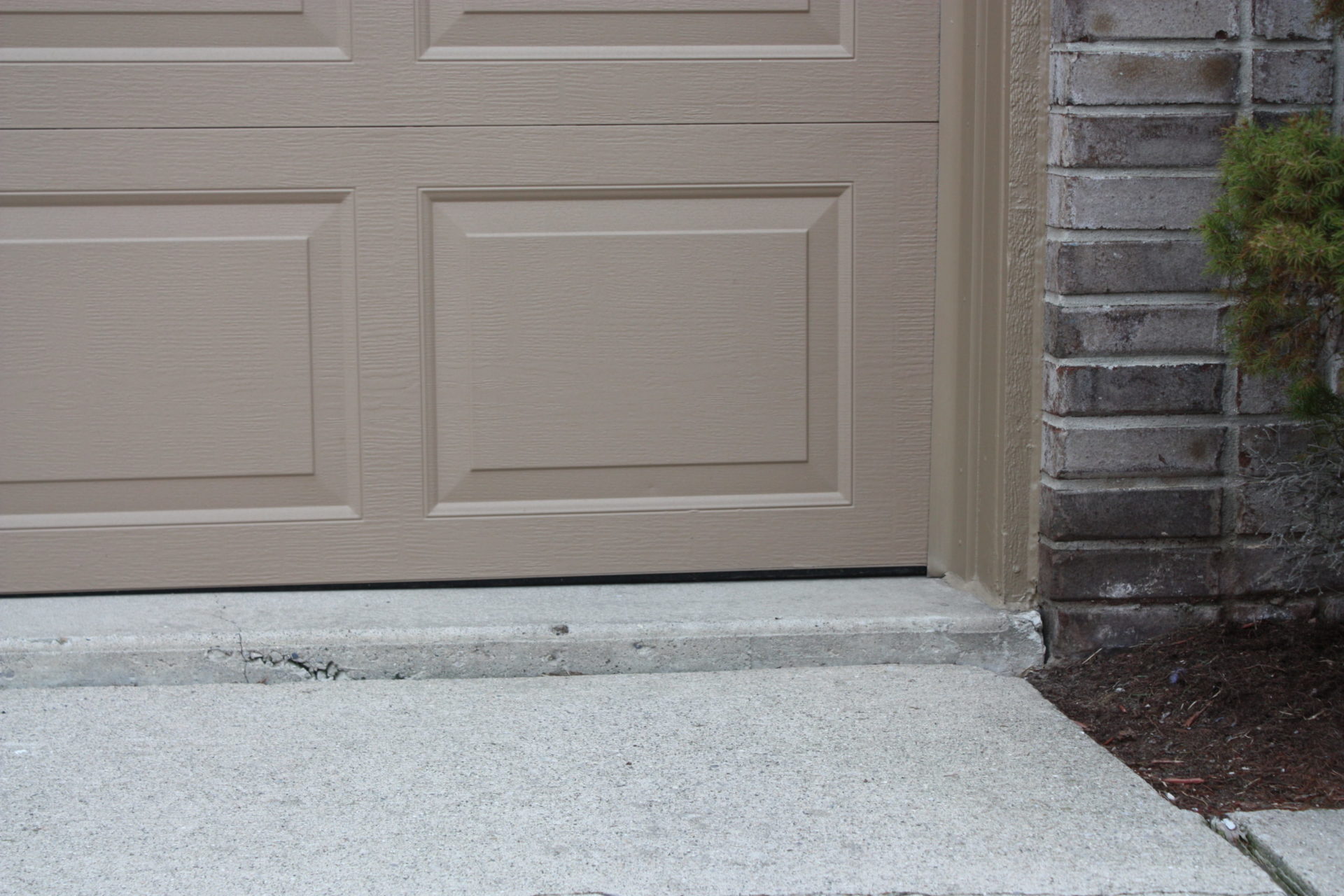 driveway uneven